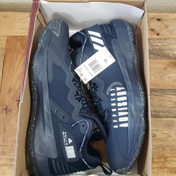 Adidas Dame 7 EXTPLY "Opponent Advisory" Men"s Size 16 Team Navy - Picture 8 of 10
